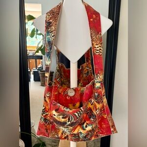 Custom Large Crossbody Handbag With Wide Strap